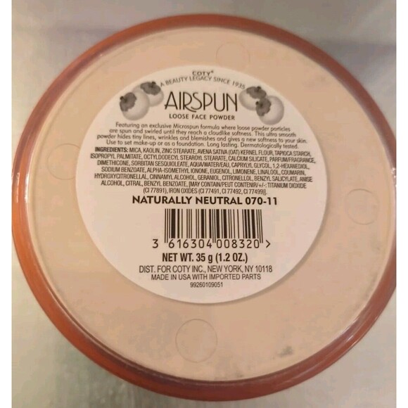 NEW Coty Airspun Loose Face Powder 1.2 oz Sealed 070-11 - Naturally Neutral - Picture 3 of 4